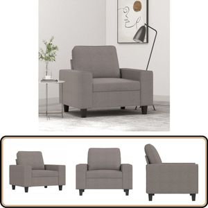 vidaXL Fauteuil Taupe - Comfort en stijl in één Fauteuil - Lounge Stoel - Designstoel - Moderne Fauteuil - Fauteuils Taupe