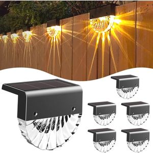 LED Tuinverlichting op Zonne-energie - 6 Stuks Waterdichte, Decoratieve Lampen met 2 Modi Warmwit Licht