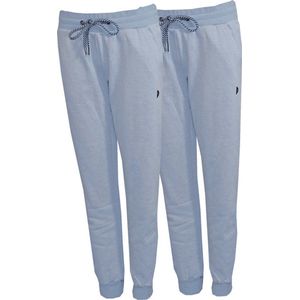 2-Pack Donnay Joggingbroek met Elastiek Carolyn - Sportbroek - Dames - Maat XXXL -Pale blauw