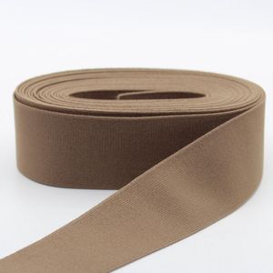 10 Meter Gekleurde ELASTIEK, Stevig en Zacht voor BOXERSHORTS en/of ROKKEN, Prima Kwaliteit, Breedte 40MM, Kleur TAUPE 08