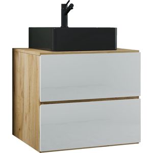 VCM 2-delig wastafelmeubel Badkamermeubelset Wastafel Lendas S BL Lade 2-delig wastafelmeubel Badkamermeubelset Wastafel Lendas S BL Lade