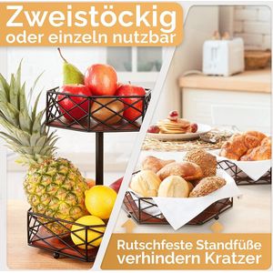 Luxe fruitschaal – Fruitmand – Fruitmandje – Fruit Opberger – Fruit Bowl – Fruit Basket – Luxe Fruit Etagere