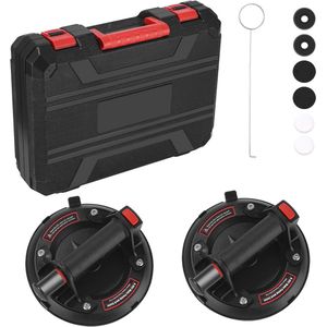 Vacuümlifter 8,2 inch - 2-delige glazen zuignap set voor tegels en marmer, max. draagkracht 200 kg