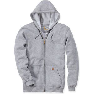 Carhartt K122 Midweight Zip-Front Hooded Sweatshirt - Original Fit - Heather Grey - M