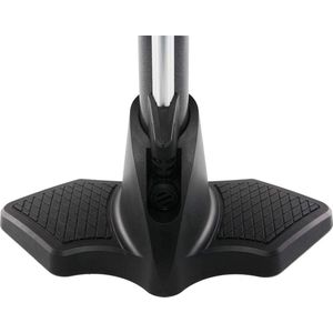 Fietspomp met drukmeter - Boven geplaatste manometer - Luchtpomp voor alle ventielen - Dunlop-ventiel - Frans ventiel - Autoventiel - Hoge druk tot 11 bar/160 psi fietspomp met drukmeter
