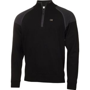 Calvin Klein Pico 1/4 Zip Lined Sweater Black