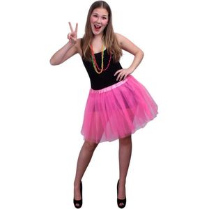Dans & Entertainment Kostuum | Tule Rok Ballet Roze Vrouw | One size | Carnaval kostuum | Verkleedkleding