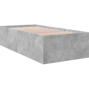 vidaXL-Bedframe-bewerkt-hout-betongrijs-100x200-cm