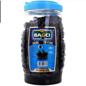 Bagci - zwarte olijven met pit - 1500 gram