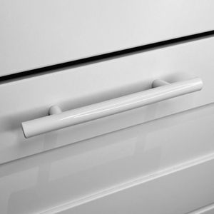 Handgreep Wit T-Greep RVS - Handgreep wit 128 mm - Handgrepen kast - Meubelgrepen - Keukengreep wit - Kastgrepen -Handgrepen keukenkastjes - Meubelgreep - Handgrepen voor deurtjes - handgreep keuken - Deurgreep - ladegreep - incl schroeven