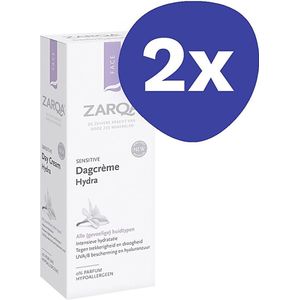 Zarqa Dagcreme Hydra (gevoelige, droge huid) (2x 50ml)