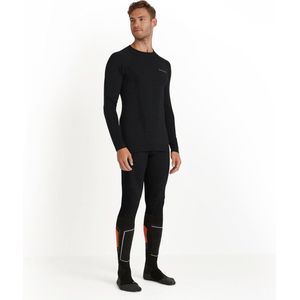 FALKE Wool-Tech Longsleeve warmend, anti zweet functioneel ondergoed Baselayer-Shirt heren zwart - Maat M