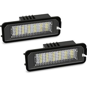 Kentekenverlichting LED Auto - 6000K - Set van 2 stuks - Geschikt voor o.a. Volkswagen, Seat, Skoda