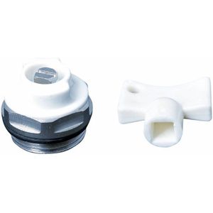 Radiatorconnect manuele ontluchter 1/2"" met sleutel