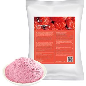 Bubble Tea Powder | Milk Shake Powder | JENI Strawberry Flavor Powder - 1Kg