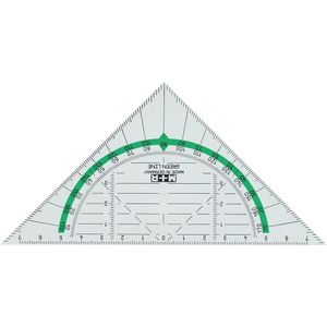 M+R Green Line geodriehoek, 16 cm 10 stuks