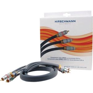 Hirschmann - Component video kabel - 0.9 m - Zwart
