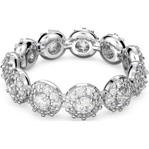 Swarovski Damen-Damenring Metall Swarovski-Kristall 50 Silber 32022375