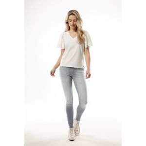 GARCIA Riva Dames Skinny Fit Jeans Gray - Maat W34 X L30