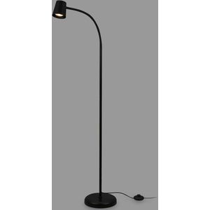 Staande lamp decoratie woonkamer leeslamp zwenklamp voetschakelaar indirecte verlichting zwart