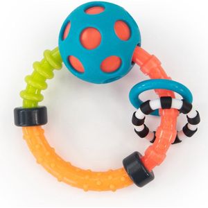Sassy - Bijtring en rammelaar voor baby - Kleurrijk speelgoed - Bend & Flex Ring Rattle