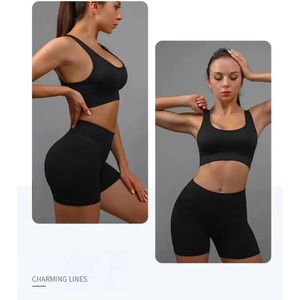 Soprt korte broek Dames - De beste shaping Korte broek die je billen liften- korte broek dames zomer - sport short - Sportkleding dames - vintage korte broek - Yoga Korte broek - Billen Lifting Korte broek - Zwart / Wit - Maat M/L