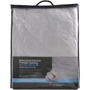 Gilder Katoen gewatteerde matrasbeschermer - Wit 200x200