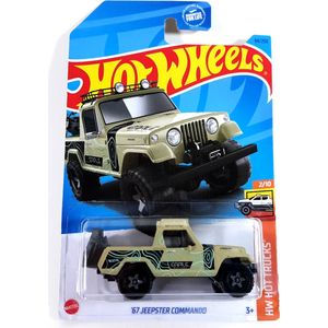 HOT WHEELS JEEPSTER '67 COMMANDO 94/250 HW HOT TRUCKS 1:64 SAND ARMY