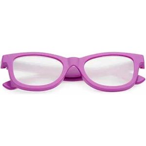 Freaky Glasses® - Original spacebril diffractie bril - Festival bril - Volwassenen - Dames - Heren - Kunststof - paars