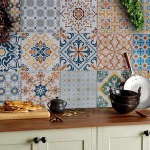 Tegelstickers voor keuken en badkamer - Mozaïek wandtegelstickers - 24 stuks - 15 x 15 cm Tegelstickers