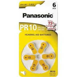 Panasonic Batterie Zinc Air Hearing Aid 675 1.4v Blister 6-pack Pr-675/6lb