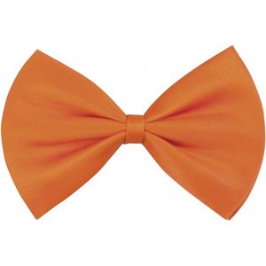 vlinderstrik Basic heren 10 cm oranje