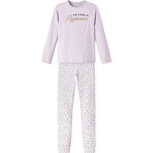 Name it meisjes pyjama - Orchid petal - 128 - Paars.