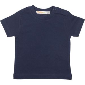 Babybol Effen Blauwe Tshirt Korte Mouwen - 62