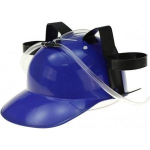 Bier drink helmen blauw - drankspel helm