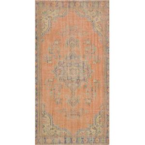 Vintage handgeweven vloerkleed - tapijt - Efsun 286 x 147