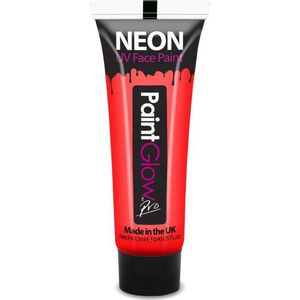 Paintglow UV verf glow in the dark - rood