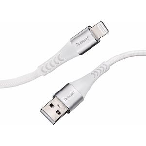 (Intenso) A315L USB-A naar Apple Lightning laad- en datakabel - 1.5meter - MFI - wit (7902102)