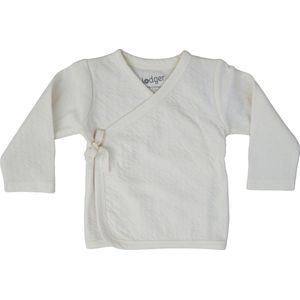 Lodger Overslag Shirt Baby maat 68 Topper Katoen Hydrofiel Perfecte Pasvorm Elastisch Overslag OekoTex creme