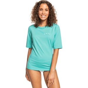 Roxy - UV Zwemshirt voor dames - Enjoy Waves - Korte mouw - Sea Blue - maat XS (34)