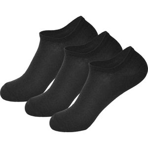 Sneaker Sokken Heren Dames | Katoen | Unisex | 12-Pack | Zwart | Maat 35-40 | Korte Sokken | Sneaker Sokken Unisex