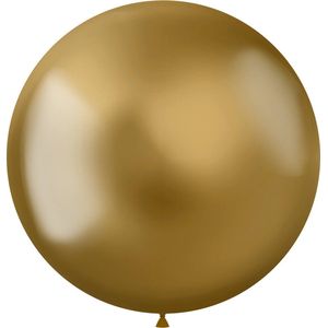 Folat - ballon XL Intense Chrome Gold 48 cm - 5 stuks