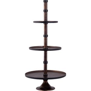 PTMD Etagere Glinda - 49x49x103 cm - Aluminium - Koper