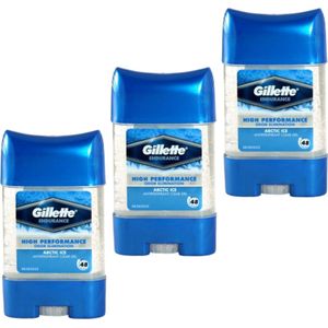 Gillette Endurance Arctic Ice Deodorant Man 3 Stuks - Deo - Deo Mannen - Clear Gel - Anti Transpirant Mannen - Antiperspirant