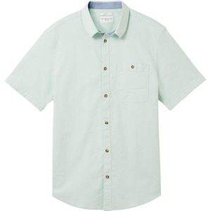 Tom Tailor Overhemd Basis Overhemd Met Korte Mouwen 1040122xx10 34646 Mannen Maat - L