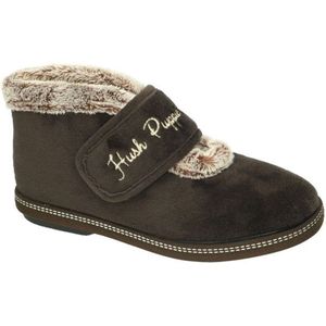 Hush Puppies -Dames - bruin donker - pantoffels - maat 42