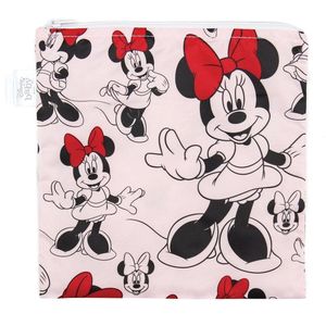Bumkins - Herbruikbaar snackzakje - Large - Disney Minnie Mouse Roze