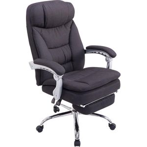 In And OutdoorMatch Bureaustoel Huey - Zwart - Stof - Hoge kwaliteit bekleding - Luxe bureaustoel - Moderne uitstraling