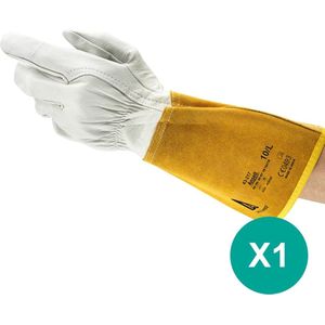 ActivArmr® 43-217 - Hittebestendige handschoenen, Werkhandschoen, Lashandschoenen, XL, Wit, 1 paar