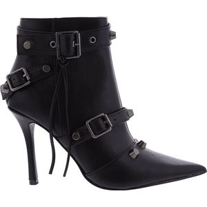 Steve Madden Fortitude Enkellaarsjes - Enkelboots met rits - Dames - Zwart - Maat 37